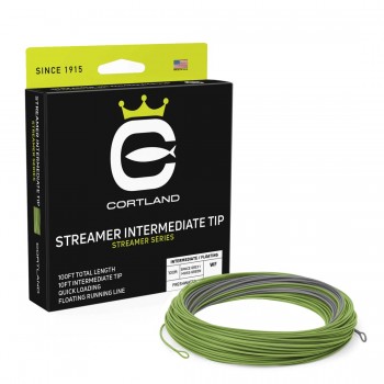 IMPORT hobby-g - Cortland muškařská šnůra Streamer Intermediate Tip Space Grey/Moss Green|WF6I 100ft