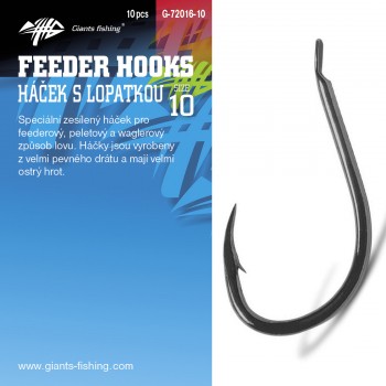 IMPORT hobby-g - Giants fishing Háček s lopatkou Feeder 10ks|vel.14