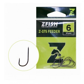 Háčky, krmítka, zátěže - ZFISH - Feederové háčky s lopatkou a protihrotem Feeder Hooks Z-375