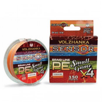 Vlasce, šňůry, návazce - VOLŽANKA - Pletená šňůra SENSOR SMALL GAME X4 150m