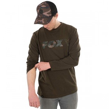 FOX - Triko Long Sleeve Khaki Camo T Shirt