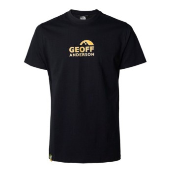 GEOFF ANDERSON - Tričko Organic Tee black, orange logo