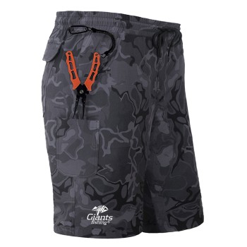 GIANTS FISHING - Kraťasy Shorts Quick Dry UV50+Camo Grey